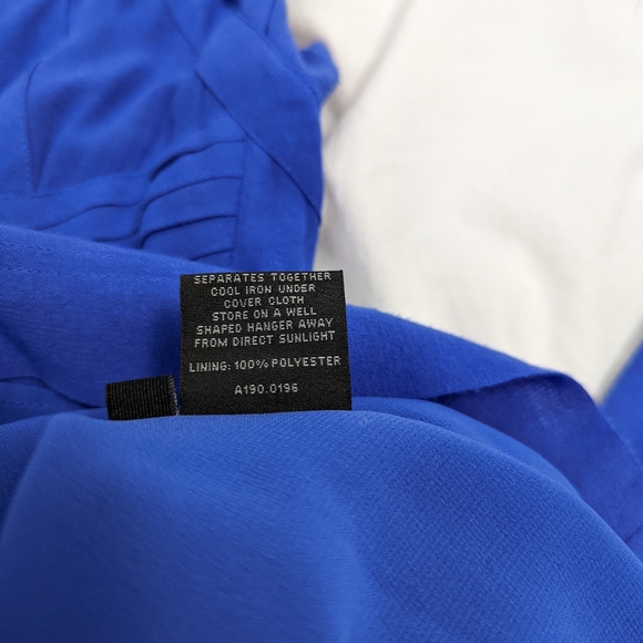 MARCS blue pleated cocktail party dress size 6 - Picture 7 of 7